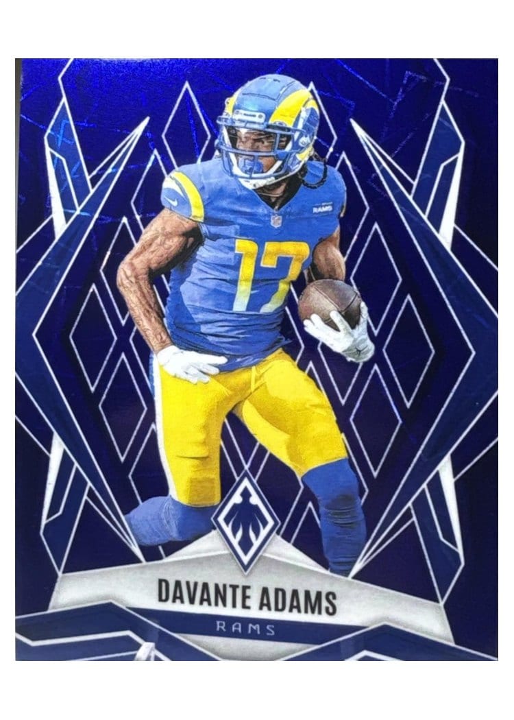 2025 Panini Phoenix Base Set Davante Adams Blue Lazer #26 card
