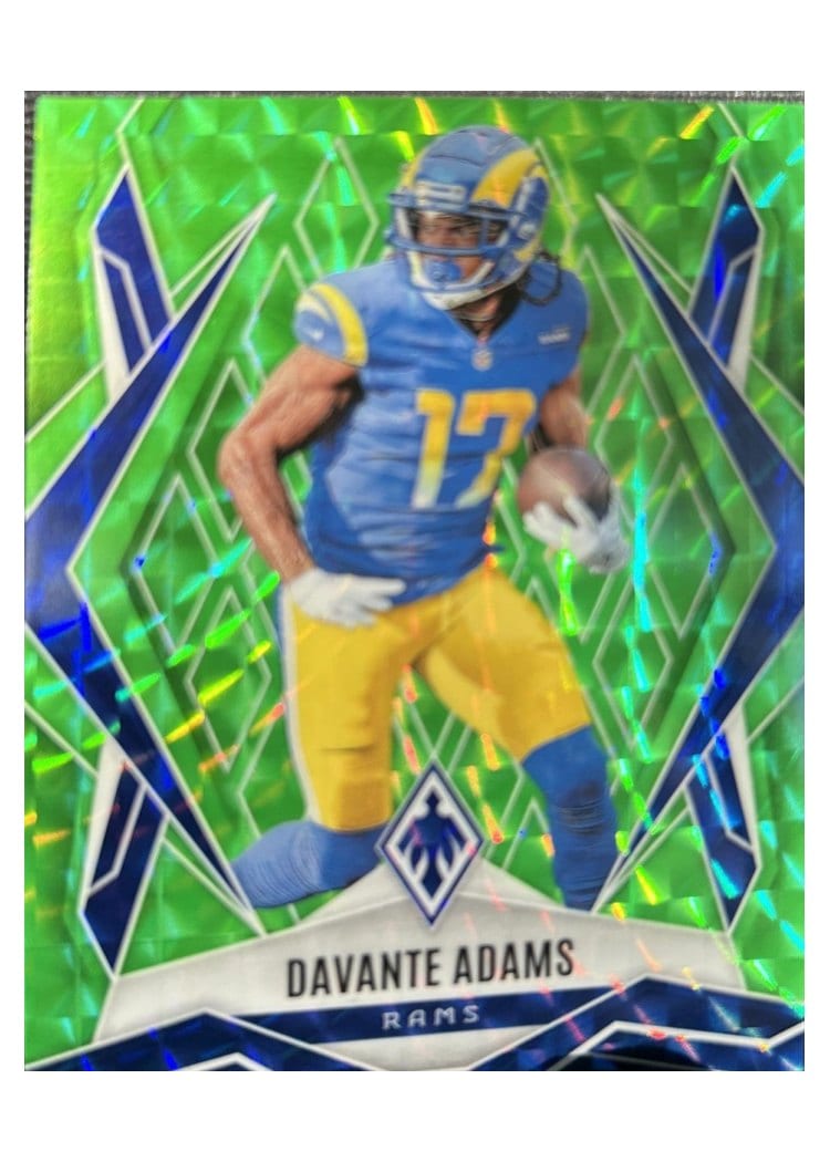 2025 Panini Phoenix Base Set Davante Adams Lime Green Pyramids #26 card