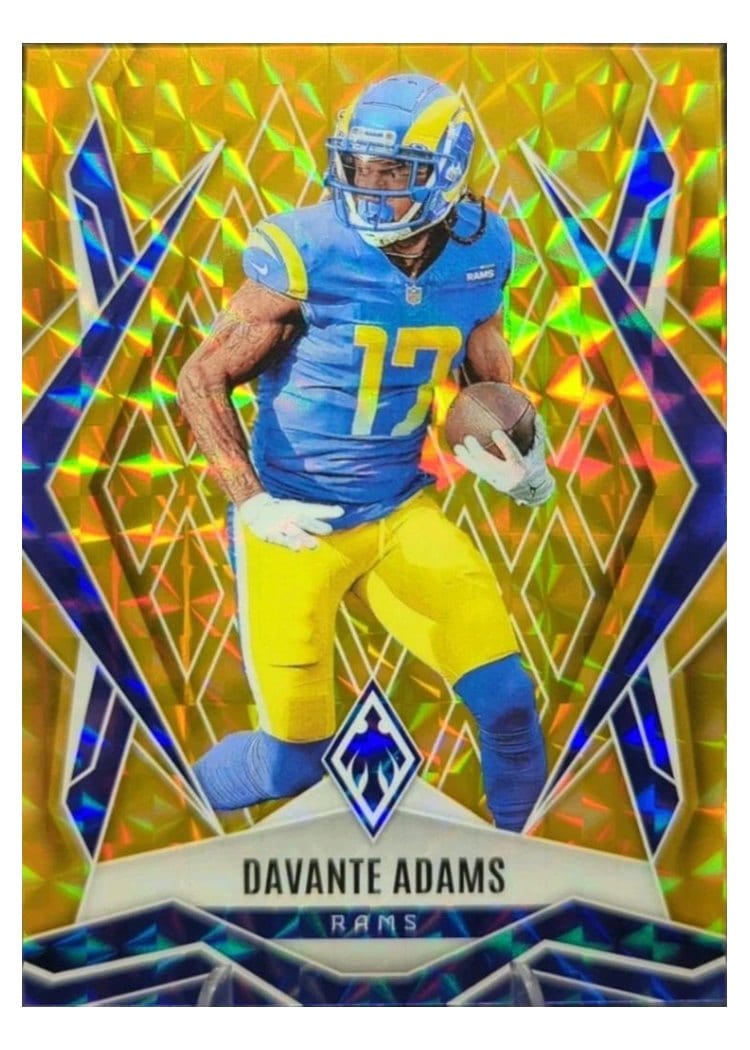 2025 Panini Phoenix Base Set Davante Adams Gold Pyramids #26 card