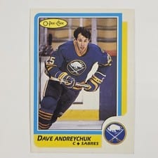 1986 O-Pee-Chee Dave Andreychuk #16 card