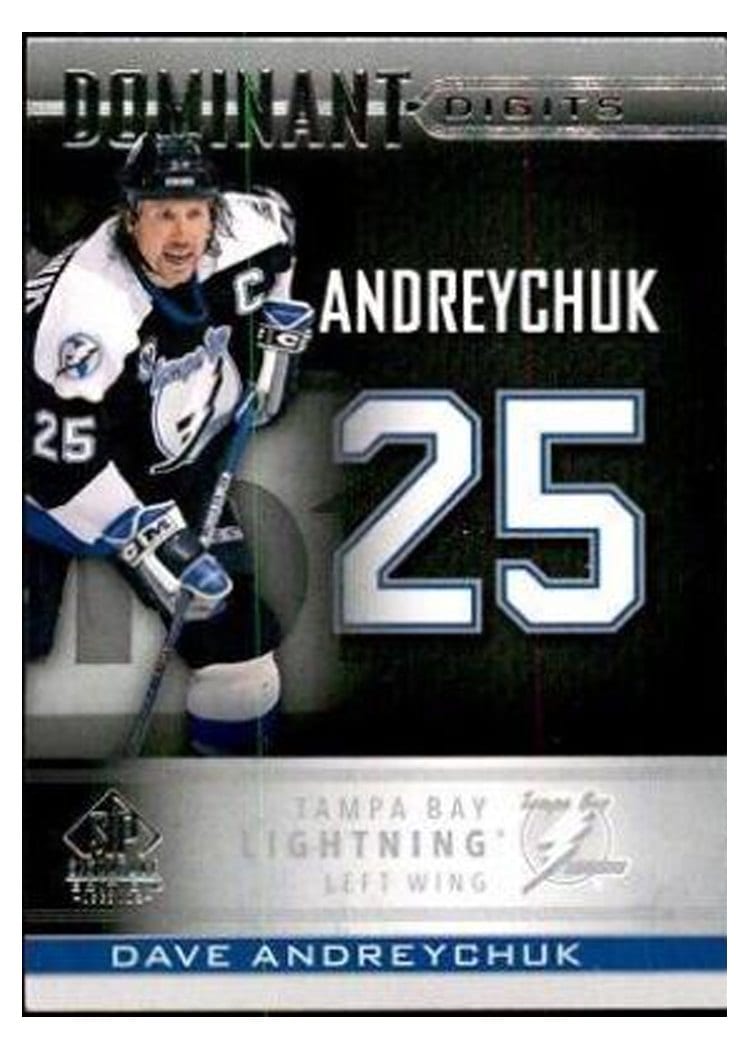 2020-21 SP Signature Edition Legends Dominant Digits Dave Andreychuk #DD-7 card