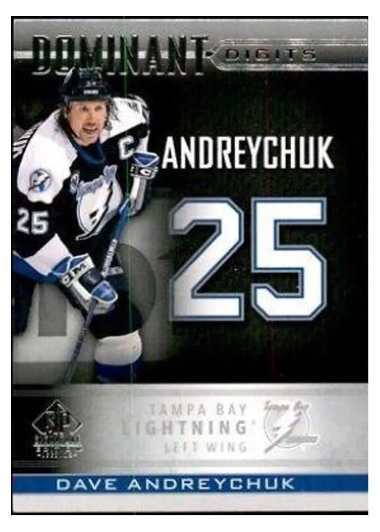 2020-21 SP Signature Edition Legends Dominant Digits Dave Andreychuk #DD-7 card