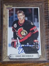 2024-25 Upper Deck Engrained Icons Beehive Portrait Signatures Dave Archibald #BH-DV card