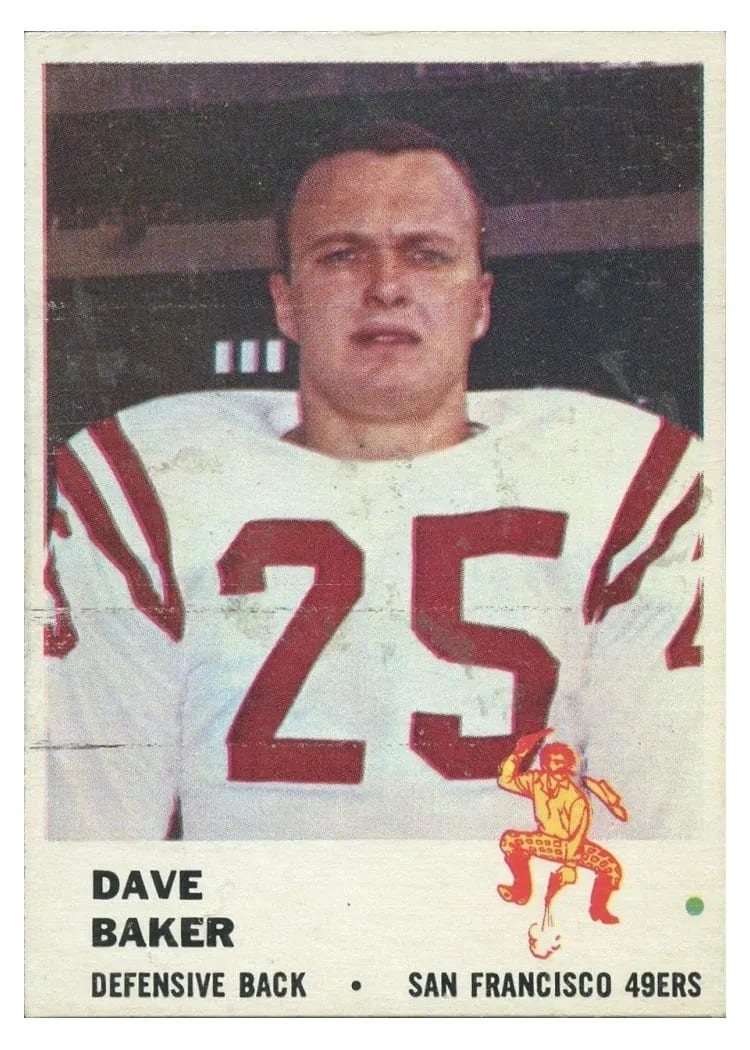 1961 Fleer Dave Baker #64 card