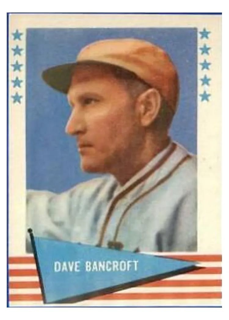 1961 Fleer Dave Bancroft #7 card