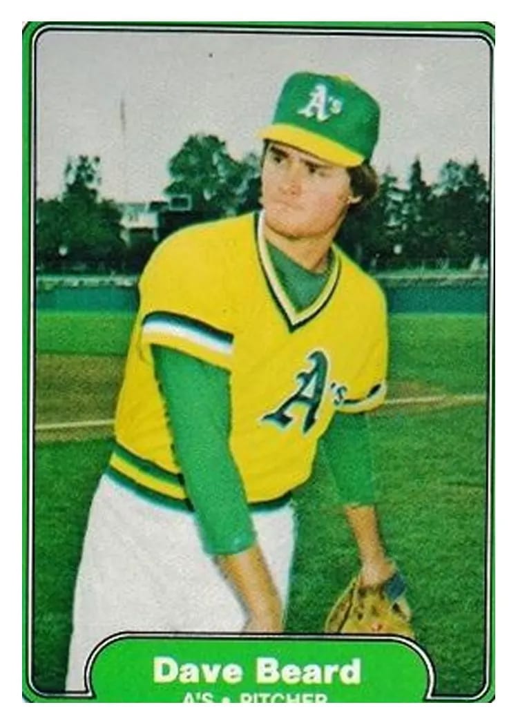 1982 Fleer Dave Beard #87 card