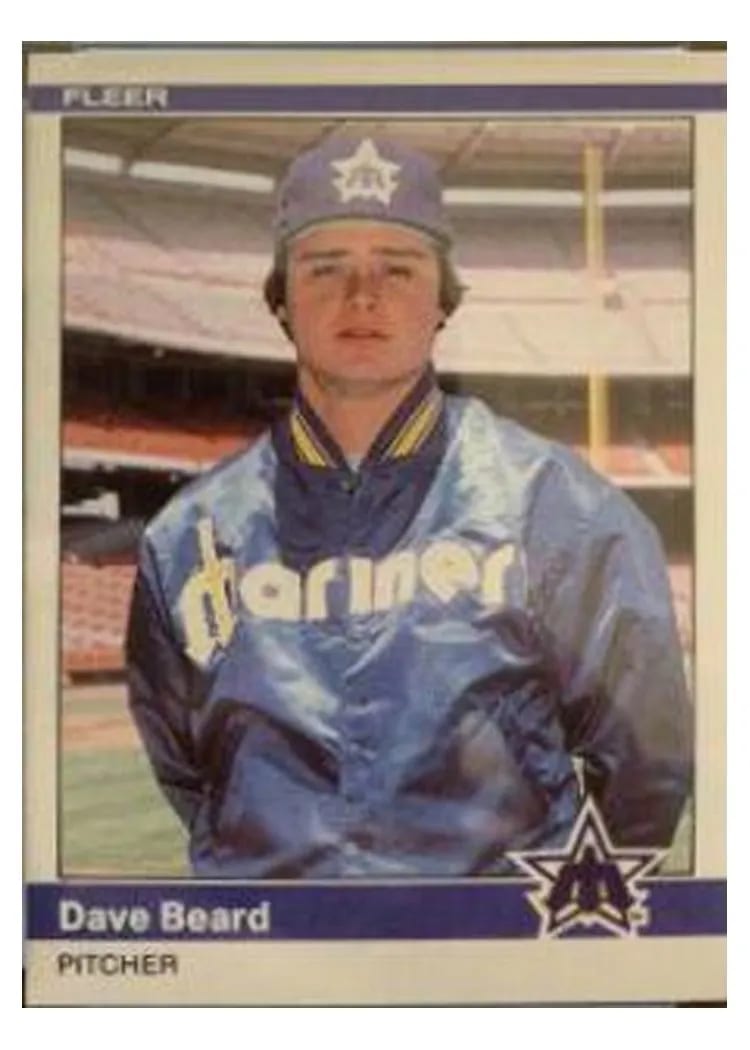 1984 Fleer Update Dave Beard #U-9 card