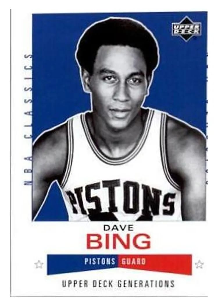 2002 Upper Deck Generations dave bing #151 card
