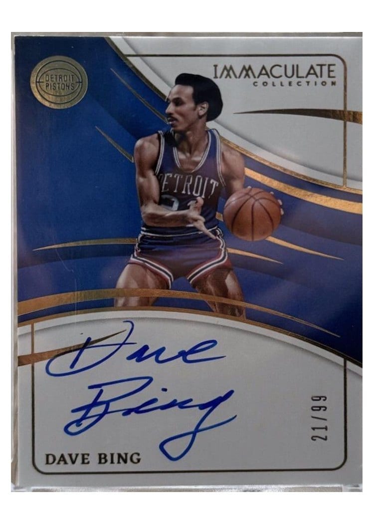 2023 Panini Immaculate Signature Dave Bing #16 card
