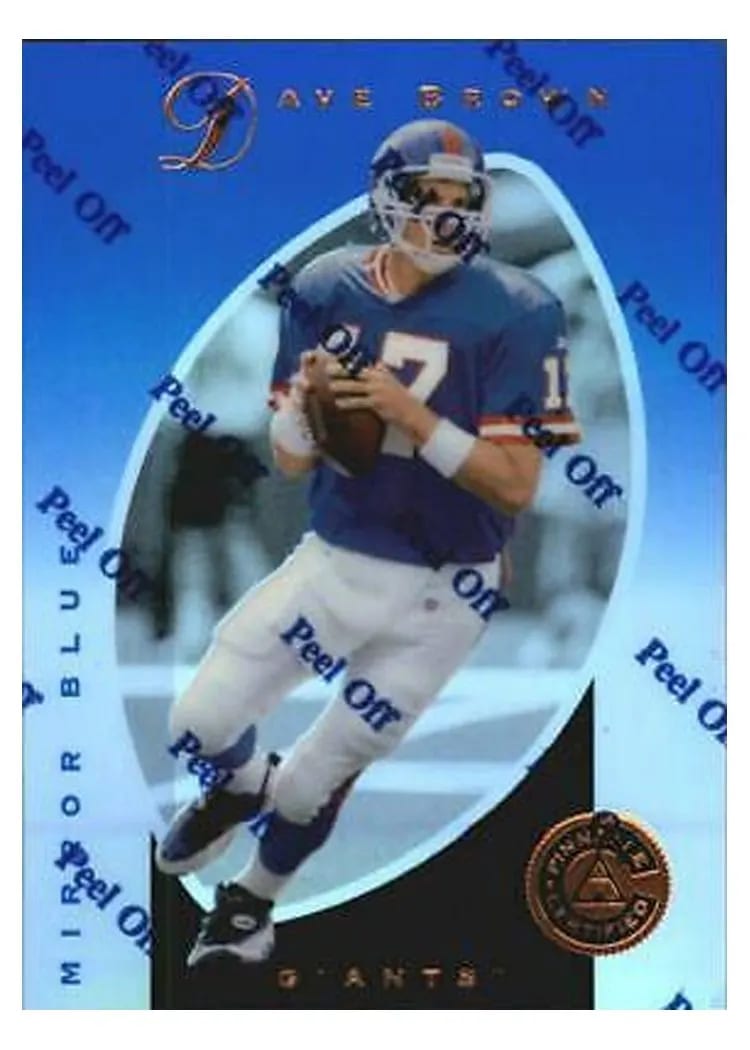 1997 Pinnacle Certified Dave Brown #21 card
