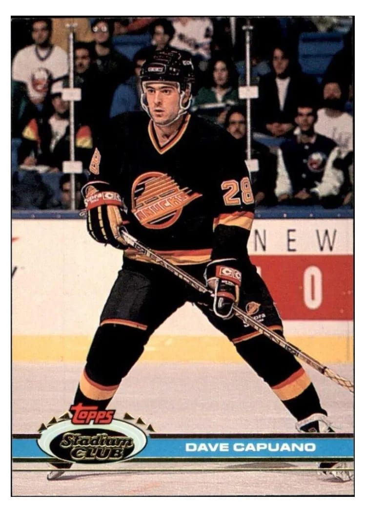 1991 Stadium Club Dave Capuano #53 card