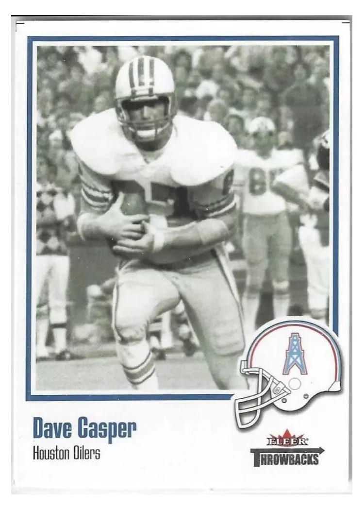 2002 Fleer Throwbacks Dave Casper #22 card
