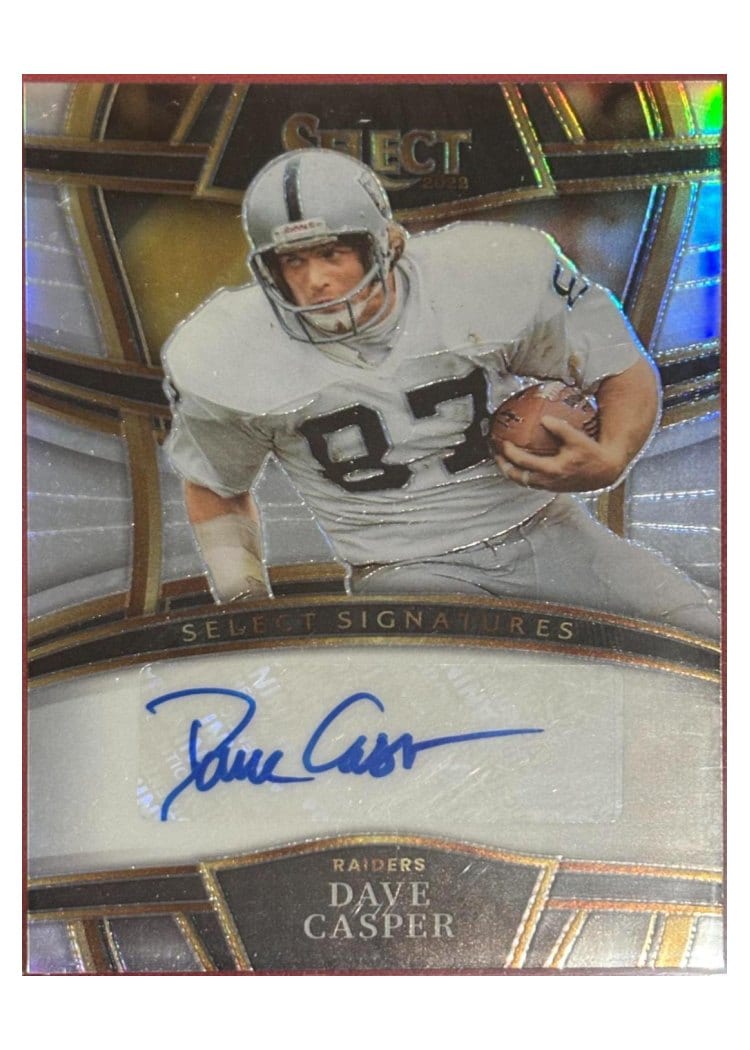 2022 Panini Select Select Signatures Prizm Dave Casper #SSP-DAC card