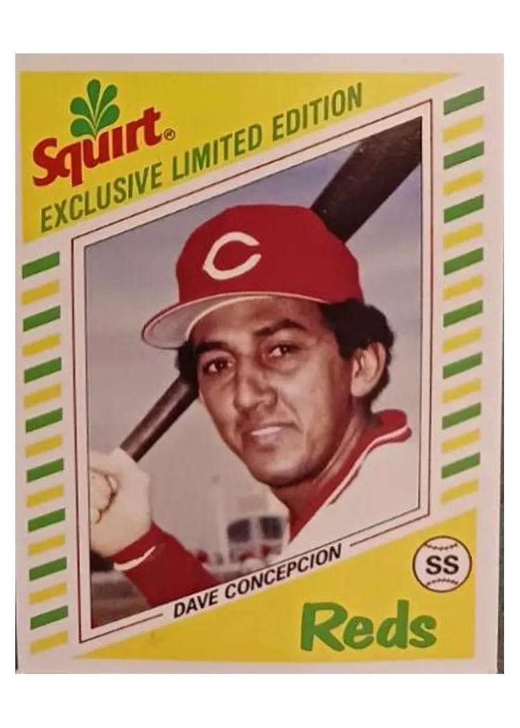 1982 Squirt Panel Dave Concepcion #15 card