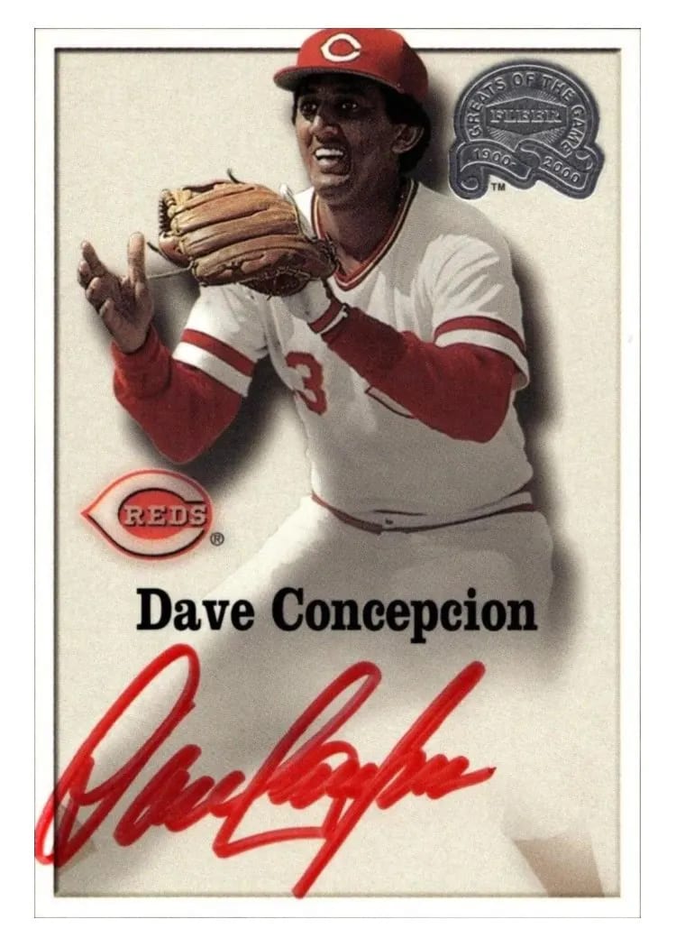 2000 Fleer Greats Dave Concepcion card