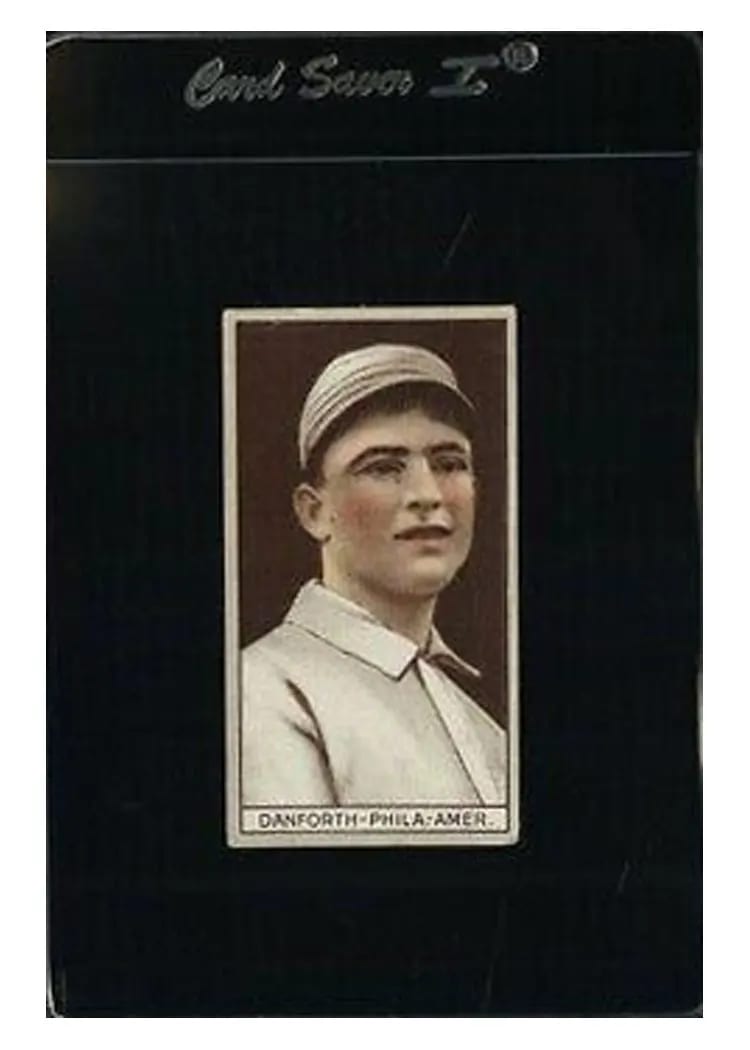 1912 T207 Brown Background Dave Danforth card