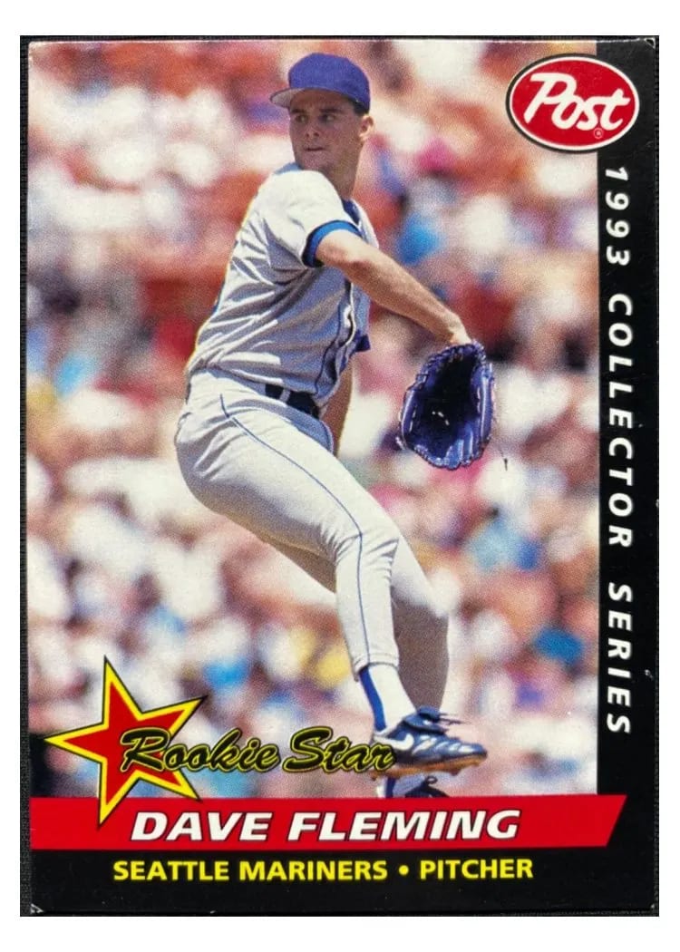 1993 Post Cereal Dave Fleming #1 card