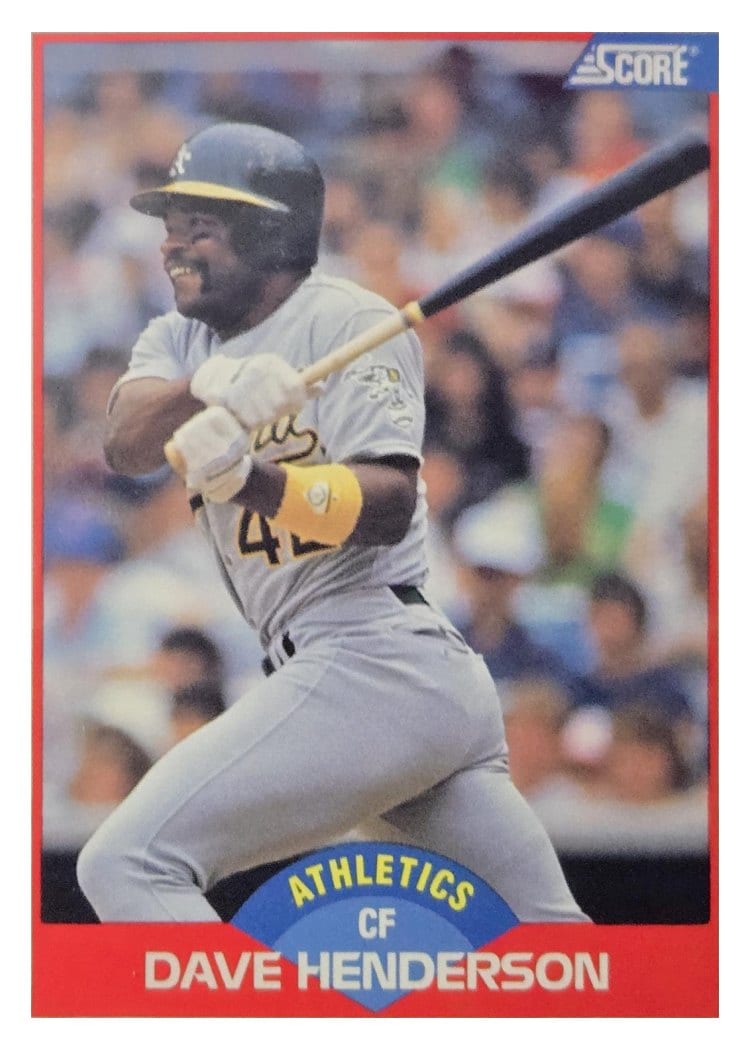 1989 Score Dave Henderson #533 card