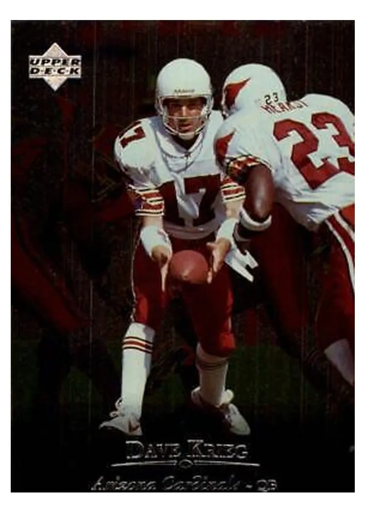 1996 Upper Deck Silver Dave Krieg #91 card