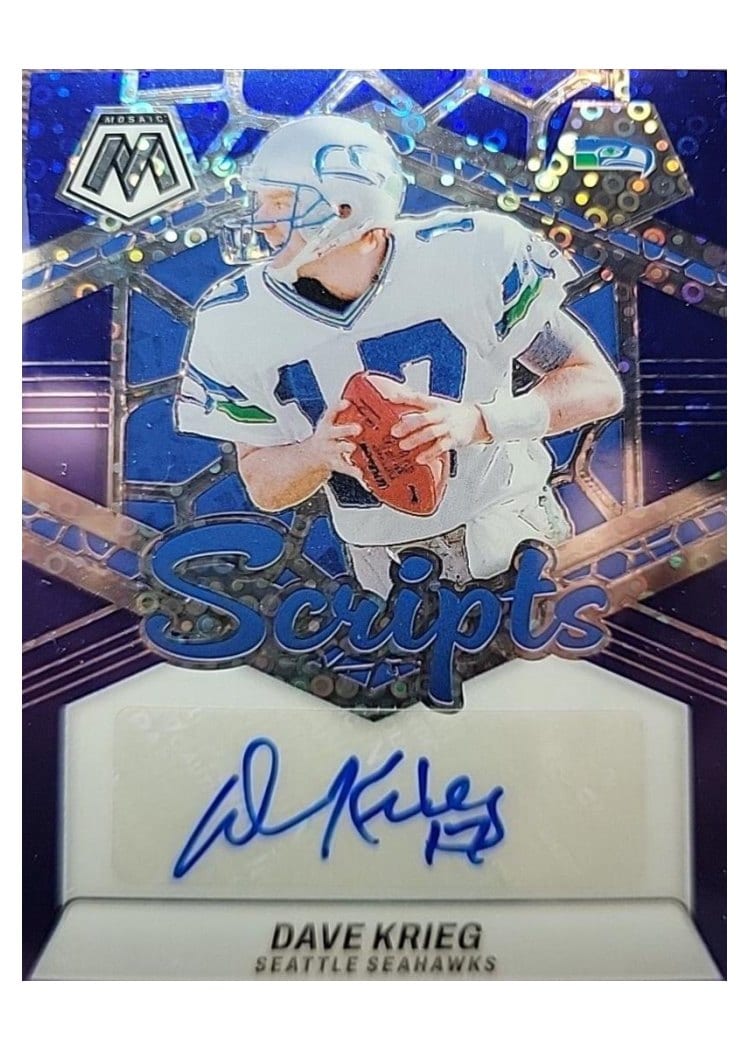 2024 Panini Mosaic Scripts Dave Krieg #SC-DKG card