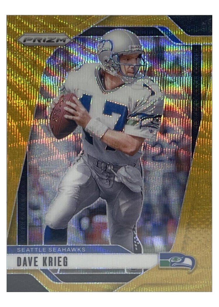 2024 Panini Prizm Base Set Dave Krieg Wave Gold #267 card