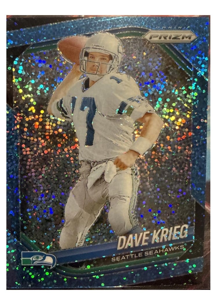 2025 Panini Prizm Base Set Dave Krieg Blue Sparkle #88 card