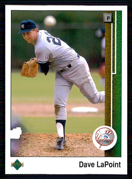 1989 Upper Deck Dave LaPoint #706 card