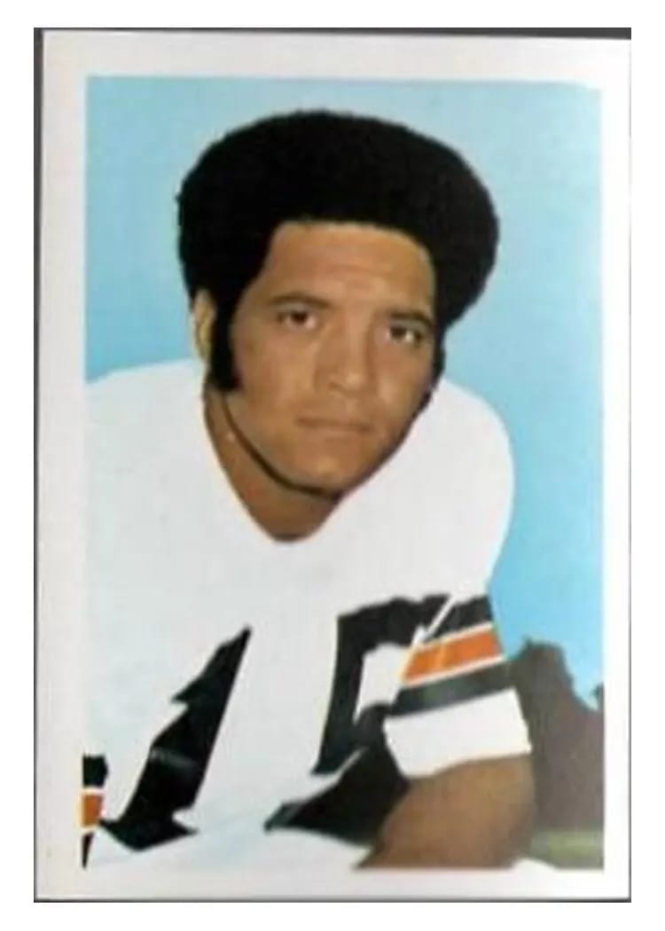 1972 NFLPA Wonderful World Stamps Dave Lewis #66 card