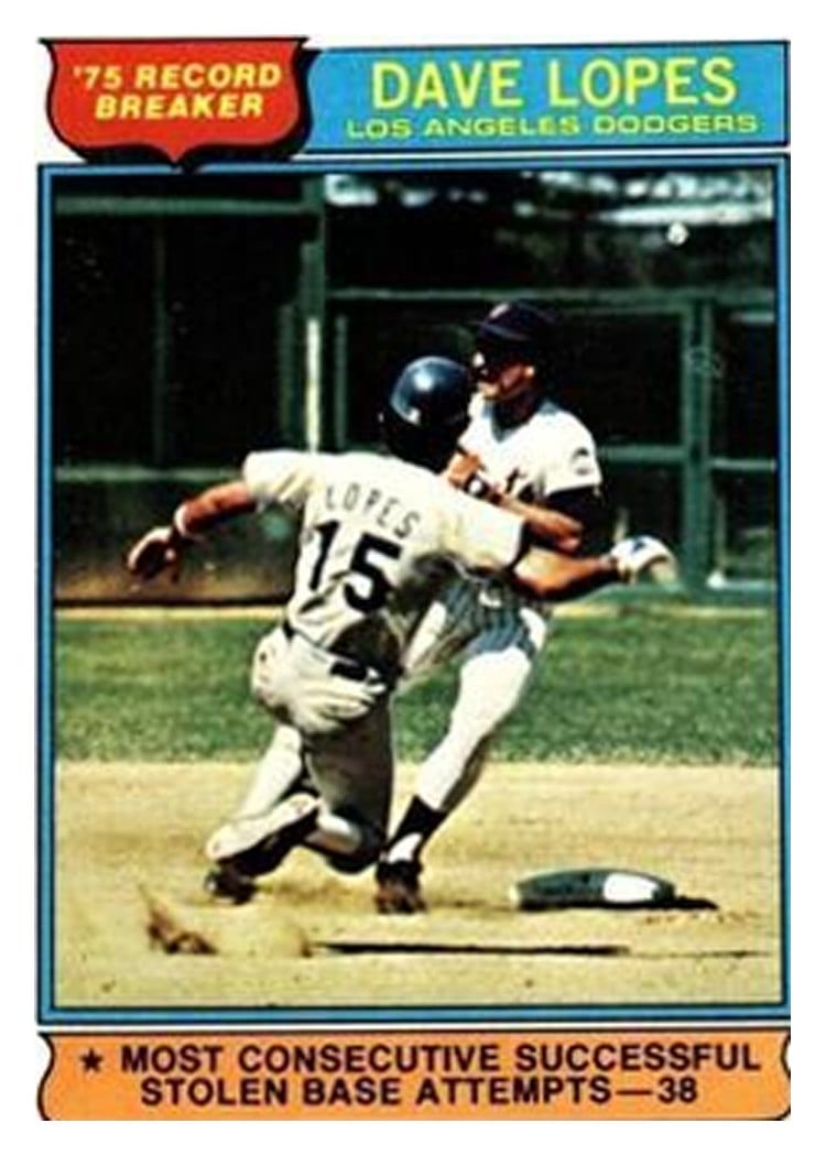 1976 Topps Dave Lopes #4 card