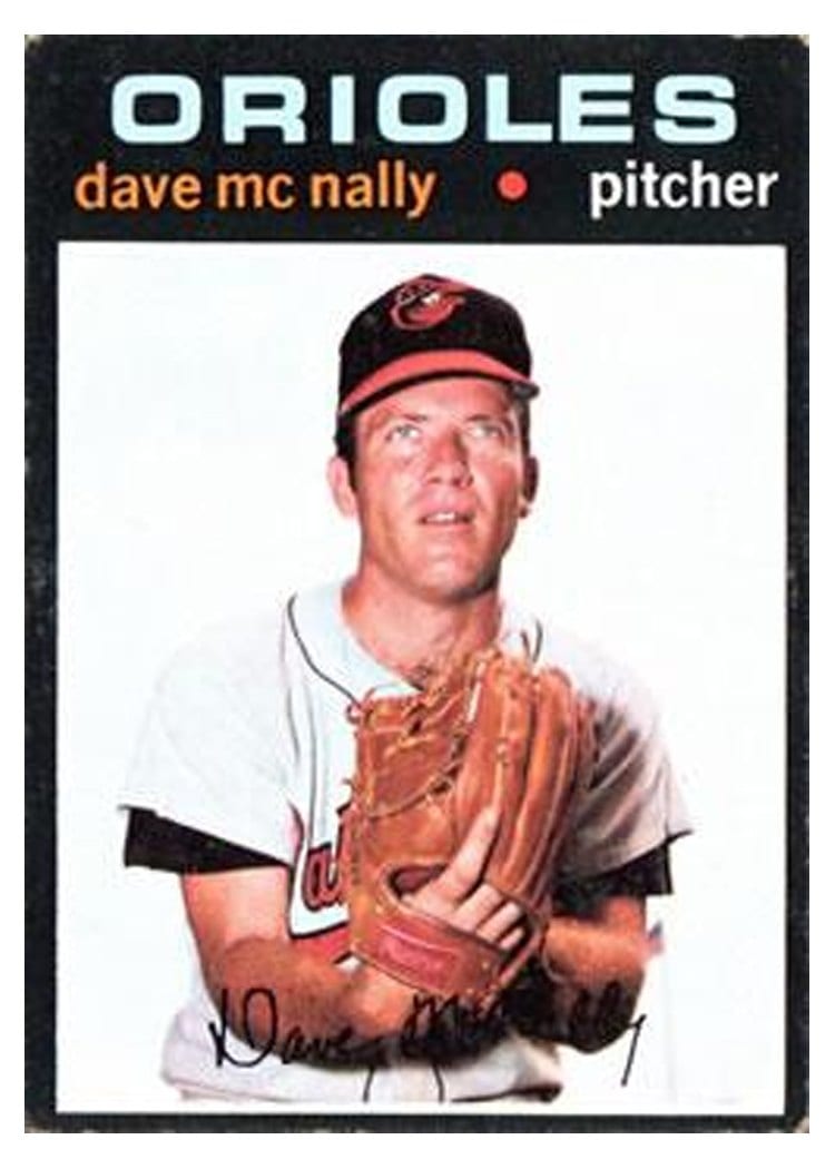 1971 Topps Dave McNally #320 card