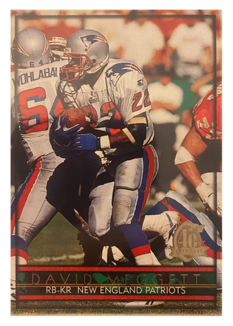 1996 Topps Dave Meggett #24 card