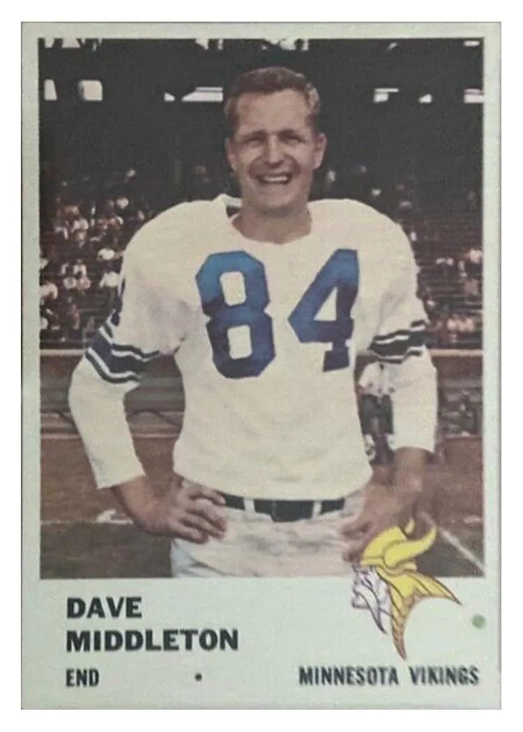1961 Fleer Dave Middleton #129 card