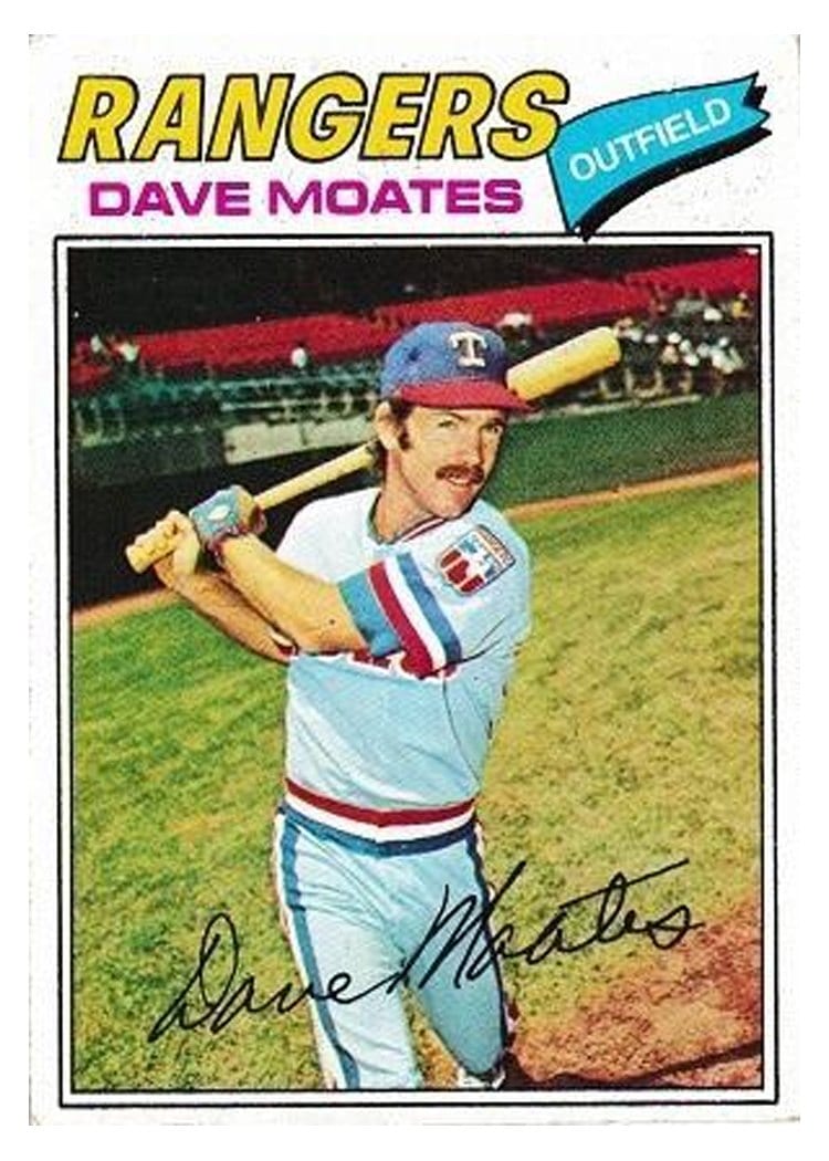 1977 Topps Dave Moates #588 card