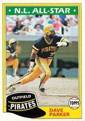1981 Topps Base Set Dave Parker #640 card