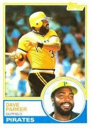 1983 Topps Base Set Dave Parker #205 card