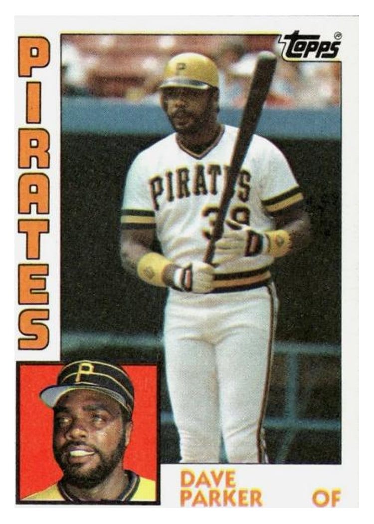 1984 Topps Dave Parker #775 card