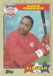 1987 Topps Base Set Dave Parker #600 card