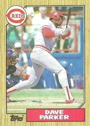 1987 Topps Base Set Dave Parker #691 card