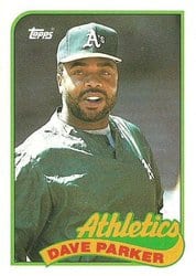 1989 Topps Base Set Dave Parker #475 card