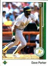 1989 Upper Deck Base Set Dave Parker #605 card