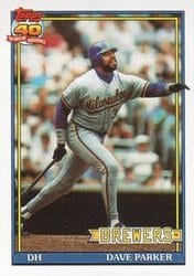 1991 Topps Base Set Dave Parker #235 card