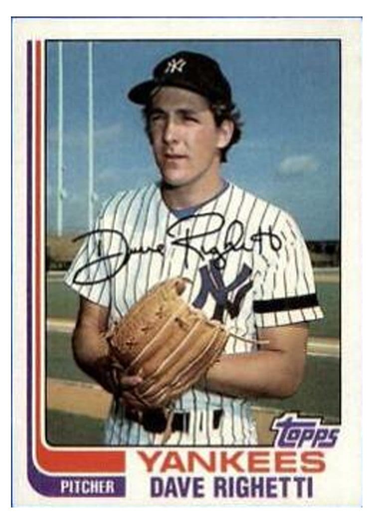 1982 Topps Dave Righetti #439 card