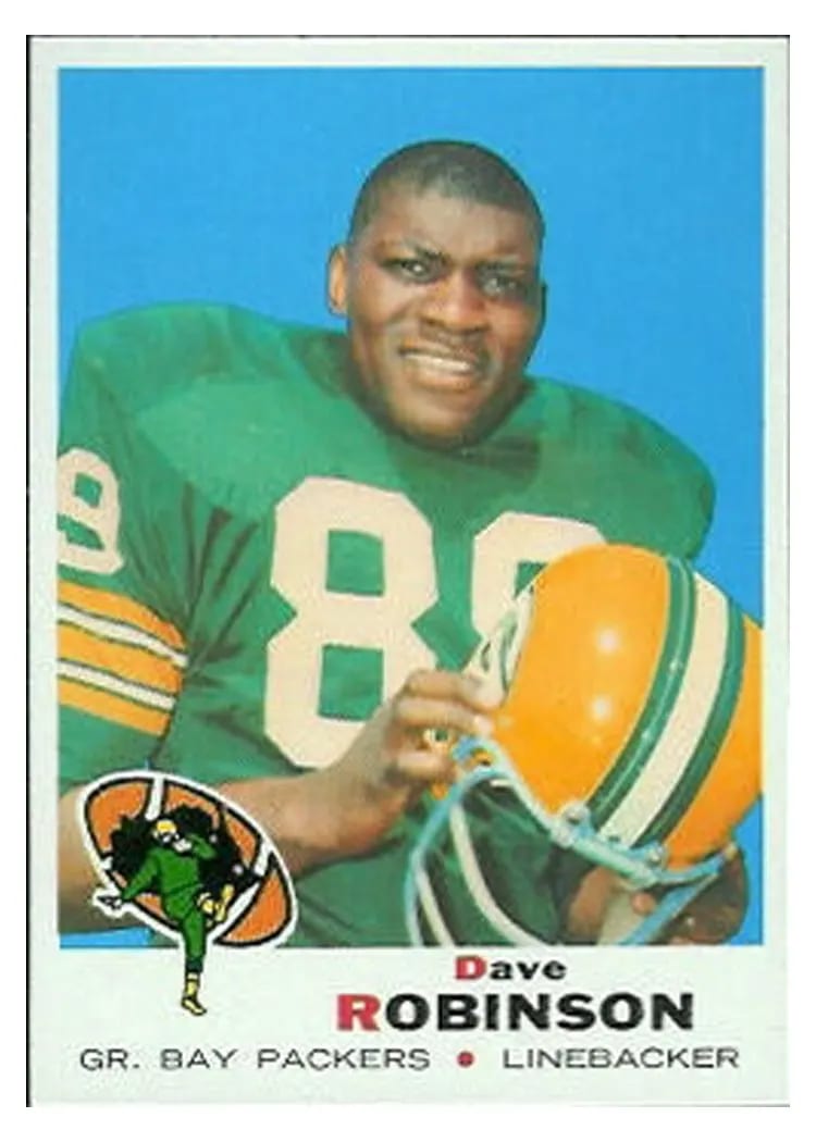 1969 Topps Dave Robinson #190 card