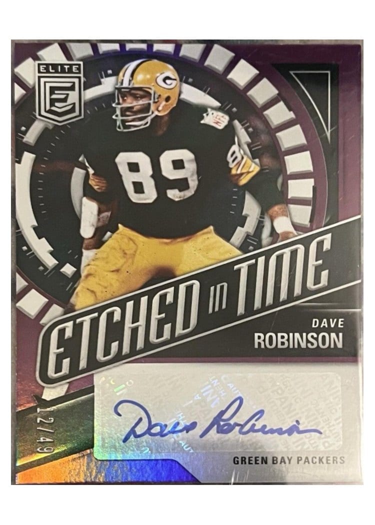 2024 Donruss Elite Etched in Time Signatures Dave Robinson #ETS-DRO