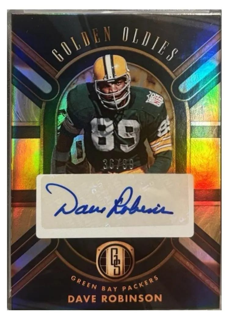 2024 Panini Gold Standard Golden Oldies Autograph Dave Robinson #GO-DRN card