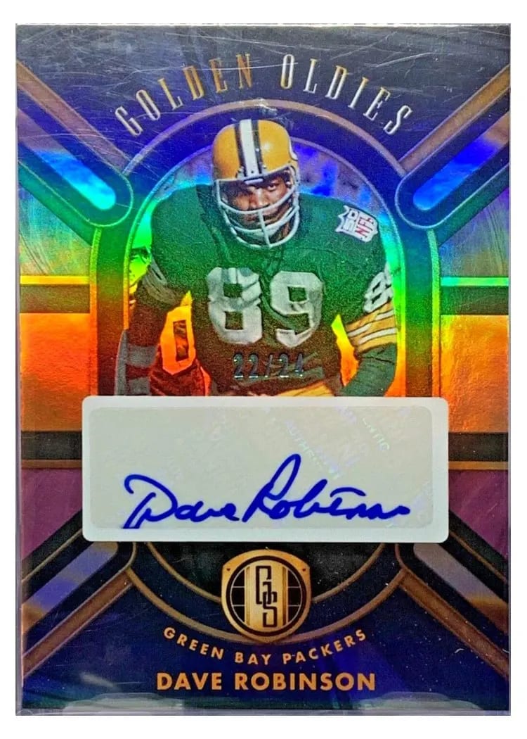 2024 Panini Gold Standard Golden Oldies Autograph Dave Robinson #GO-DRN card