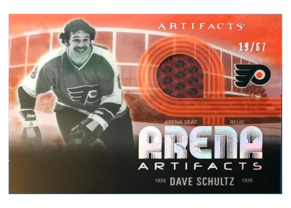 2024-25 Upper Deck Artifacts Arena Artifacts Dave Schultz #AA-DS card