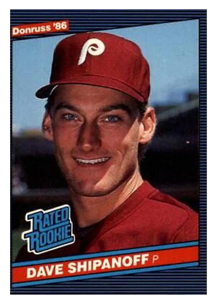 1986 Donruss Dave Shipanoff #34 card