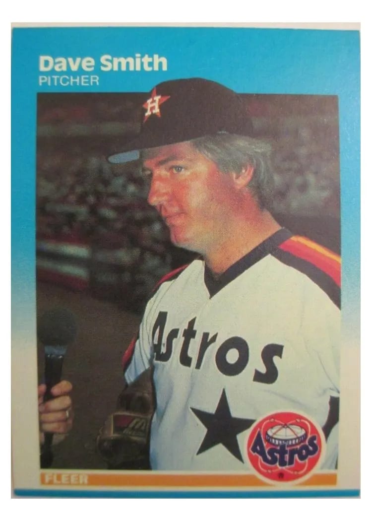 1987 Fleer Dave Smith #69 card