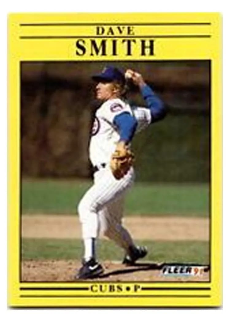 1991 Fleer Update Dave Smith #U-82 card